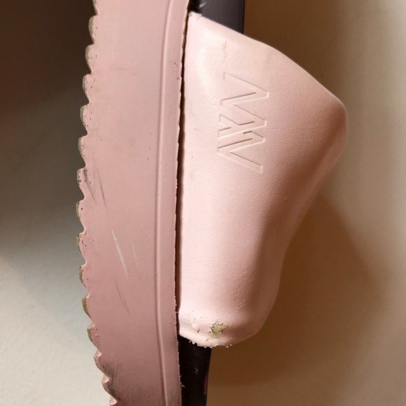 Matt & Nat Vegan Open Toe Slip On Pink Slides Sandals Size 7 - Picture 5 of 6